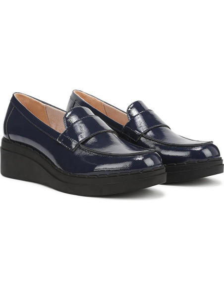 Mocasín de cuña LifeStride para Mujeres 11 Ancho Navy Lux