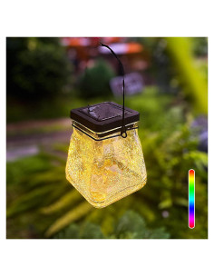 Linterna Solar Colgante Megfiehun RGB Impermeable 24.4cm