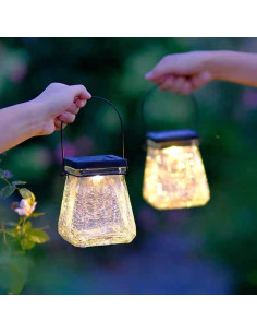 Linterna Solar Colgante Megfiehun RGB Impermeable 24.4cm 2