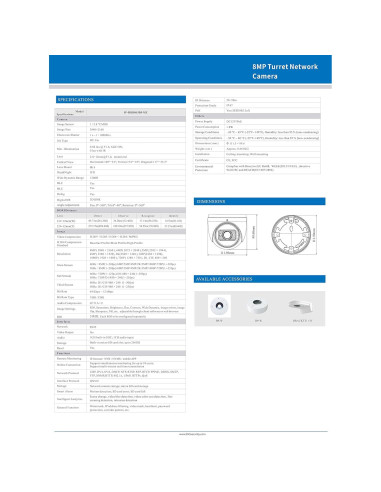 Cámara Turret HD 8MP ENS Security 2.8-12mm IP67 WDR