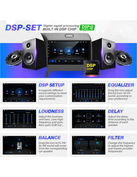 Estéreo de Coche Android 12 SizxNanv para KIA Forte 2013-2017