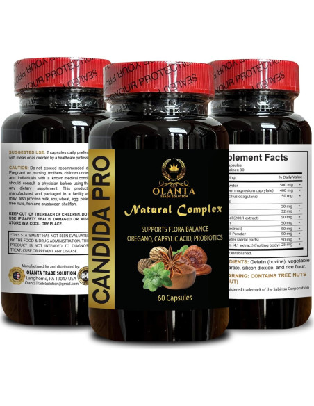 Complejo Natural Candida PRO - Suplemento Detox 60 Cápsulas Complejo Natural Candida PRO - Suplemento Detox 60 Cápsulas