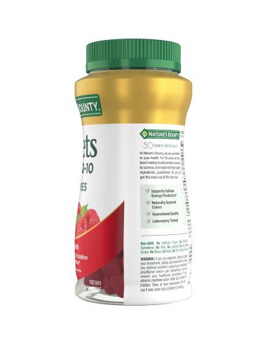 Gomitas de Remolacha y Co Q-10 Nature's Bounty 60 Unidades