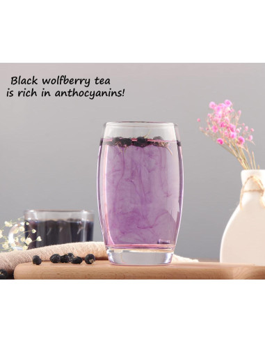 Té de Goji Negro Seco Premium YILINSHA 227g 100% Natural