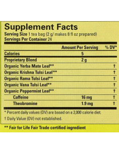 Té Orgánico Mate Sagrado ECO TEAS 24 Bolsas 11g 2