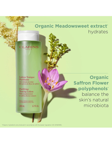 Loción Tónica Purificante Clarins 198 ml - Piel Mixta a Grasa