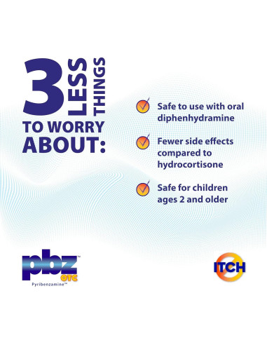 Crema Antihistamínica PBZ OTC 28.35 g - Alivio Picazón Niños y Adultos