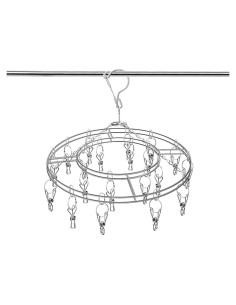 Soporte para Secar Ropa SYJINHUASY Acero Inoxidable 20 Clips
