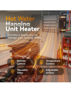 Calentador de Agua Colgante Alecoil HHA100-B con Control Remoto 2