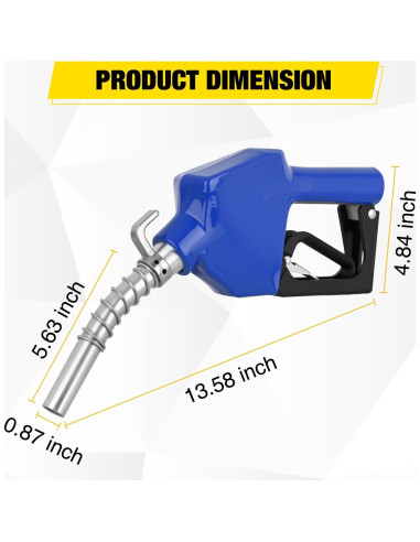 Boquilla de Combustible Nilight 3/4" Automática con Giratorio