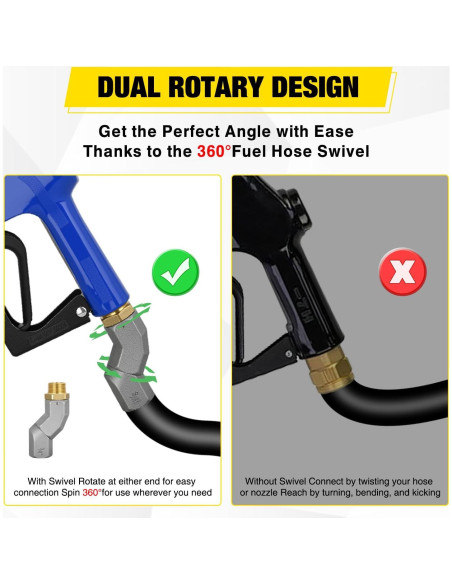 Boquilla de Combustible Nilight 3/4" Automática con Giratorio