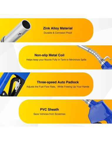 Boquilla de Combustible Nilight 3/4" Automática con Giratorio