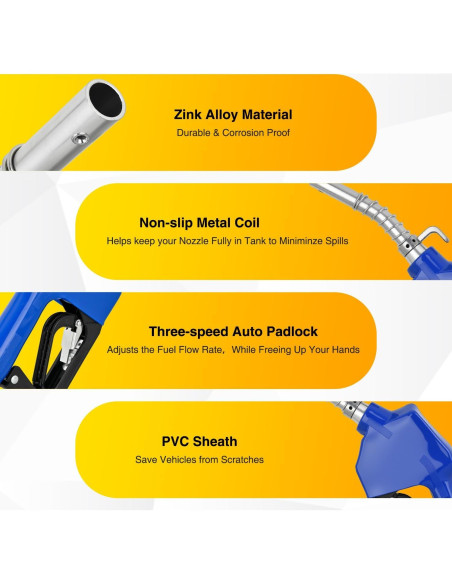 Boquilla de Combustible Nilight 3/4" Automática con Giratorio