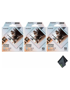 Papel Fotográfico Instantáneo FUJIFILM INSTAX SQUARE 30 Hojas