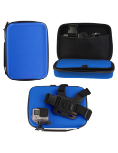 Funda Dura Resistente Navitech Azul para Cámara de Acción Eken H6s