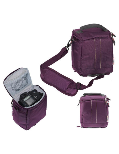 Funda de Cámara de Acción Navitech Morada con Compartimentos Funda de Cámara de Acción Navitech Morada con Compartimentos
