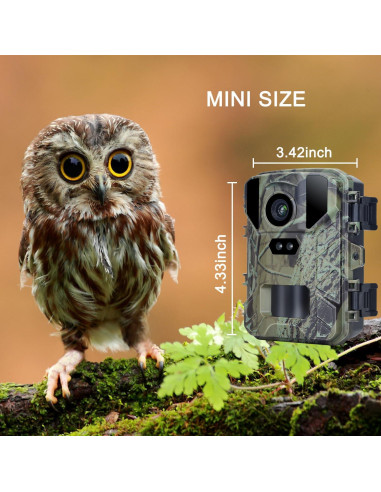 Cámara de Juego CAMVILD Mini 24MP 1080P IP66 Nocturna