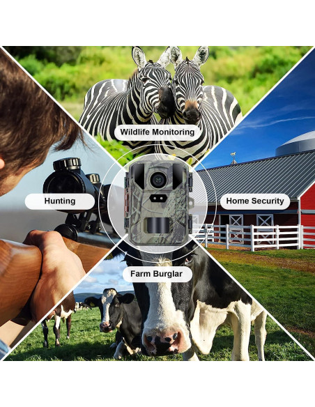 Cámara de Juego CAMVILD Mini 24MP 1080P IP66 Nocturna