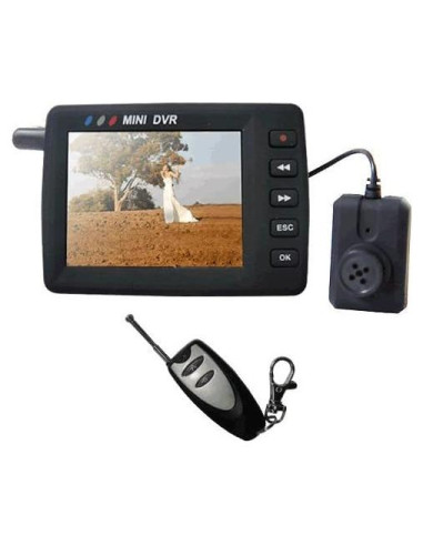 Cámara de Botón HD HK-CAM con DVR 2.5" TFT y Wi-Fi