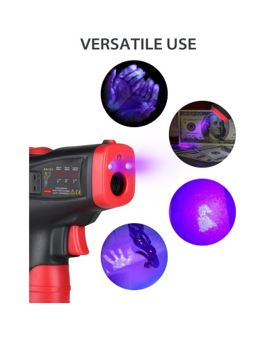 Termómetro Infrarrojo Wintact WT323C -50C a 600C con Higrómetro