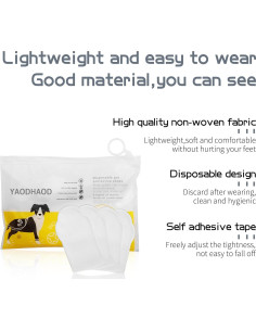 Botas Desechables para Perros YAODHAOD - 20 Piezas Pequeñas 2