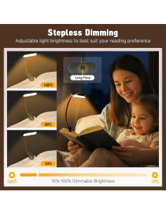 Luz de Libro Recargable YOLLBER BL-T01 14 LEDs 3 Modos 2