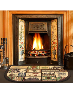 Alfombra Semicircular Antideslizante Demissle 69x122 cm Vintage 2