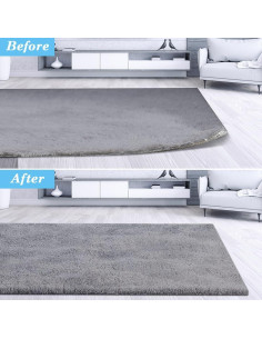 8 Piezas Detenedores de Alfombra ZC GEL Antideslizantes Negros 2