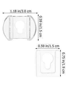 Colgadores de Imagen Acrílicos Veemoon 8 Pcs Soporte Pesado 2