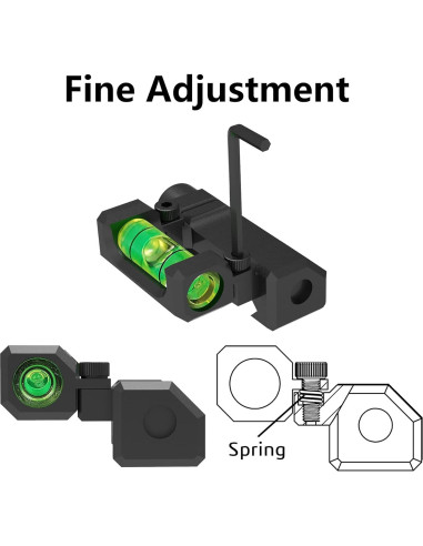 Nivel de burbuja de precisión ajustable Tough Tactical Tools