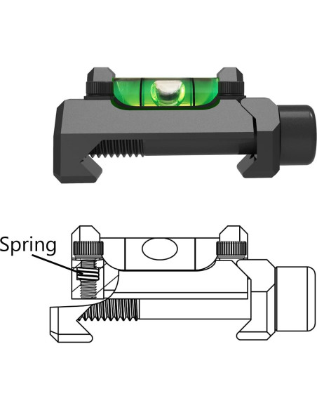 Nivel de burbuja de precisión ajustable Tough Tactical Tools
