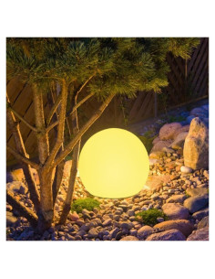Luz de Globo Solar 20 cm BALMOST RGB Dimmable con Control Remoto