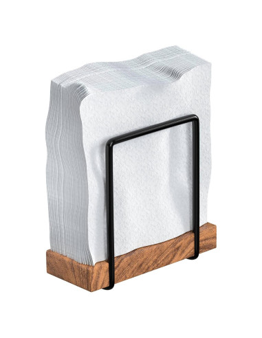 Soporte para Servilletas Tribello Moderno de Madera y Metal