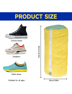 Bolsa de Lavado de Zapatos VOULLY 2 Unidades Amarillo 2