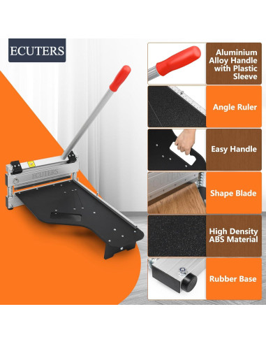 Cortadora de Suelo ECUTERS 33 cm Manual para Pisos de Vinilo