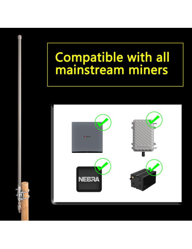 Antena Omni-Direccional 8.3 dBi 915MHz Hexa Boost 1.1m