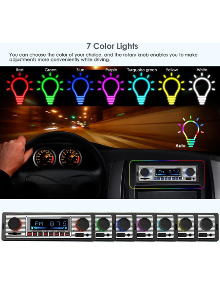 Estéreo de Carro Bluetooth iFreGo US-5513-3 con Carga Rápida