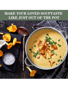 Paquete de 4 Chafer de Sopa 11 QT Acero Inoxidable Reallnaive 2