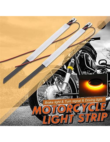 Kit de Luces LED de Señal de Giro Topku para Motocicleta 39-41mm
