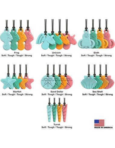 Collar Masticable Sensorial TalkTools - Alivio Ansiedad Rosa Rana