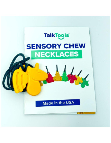 Collar Masticable Sensorial TalkTools - Alivio Ansiedad Rosa Rana