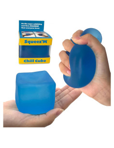 Cubo Sensorial Antiestrés Squeez'M Azul - Seguro para Niños 3+