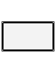 Pantalla de proyector portátil Tbest 101.6 cm blanca sin arrugas