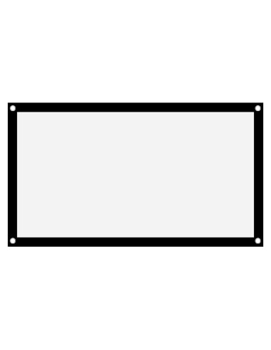 Pantalla de proyector portátil Tbest 101.6 cm blanca sin arrugas