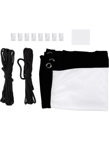 Pantalla de proyector portátil Tbest 101.6 cm blanca sin arrugas