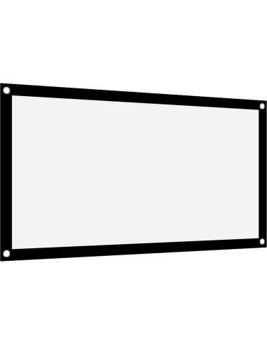 Pantalla de proyector portátil Tbest 101.6 cm blanca sin arrugas