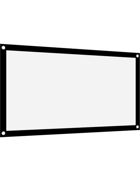 Pantalla de proyector portátil Tbest 101.6 cm blanca sin arrugas