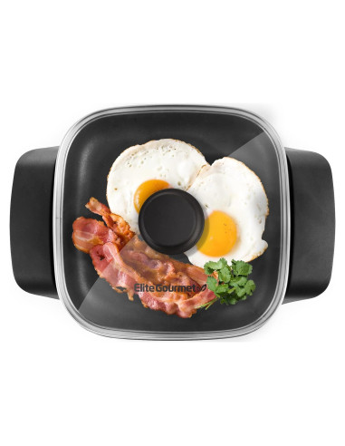 Sartén Eléctrica Antiadherente Elite Gourmet EG808 20x20cm 600W