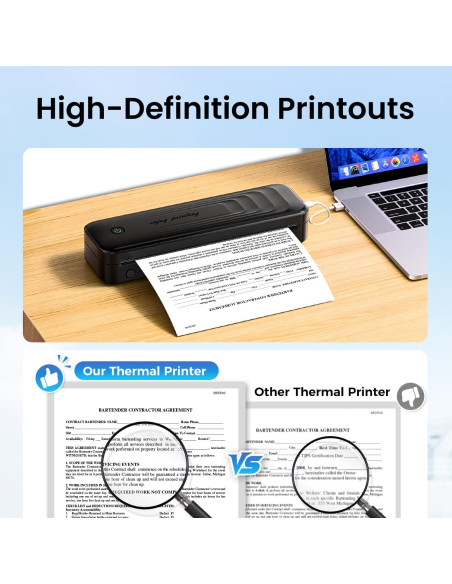 Impresora Térmica Portátil TATTMUSE A281M Bluetooth Sin Tinta