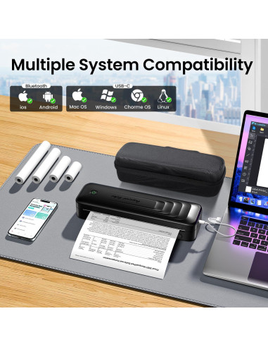 Impresora Térmica Portátil TATTMUSE A281M Bluetooth Sin Tinta